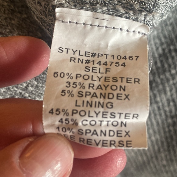 NWT Davi & Dani Solid Ribbed Turtleneck Long Sleeve Top Size 1X Heather Gray EUC - Picture 8 of 8